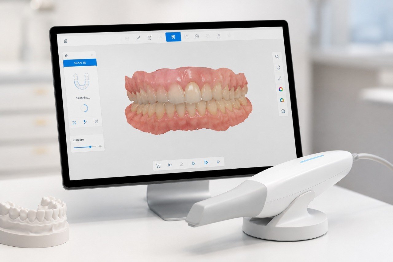 Empreinte optique et scan dentaire numérique à la clinique Ayodent